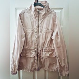 Old Navy Spring Jacket Women’s SIZE XL Cinched Waist Utility Jacket Neutral Coat